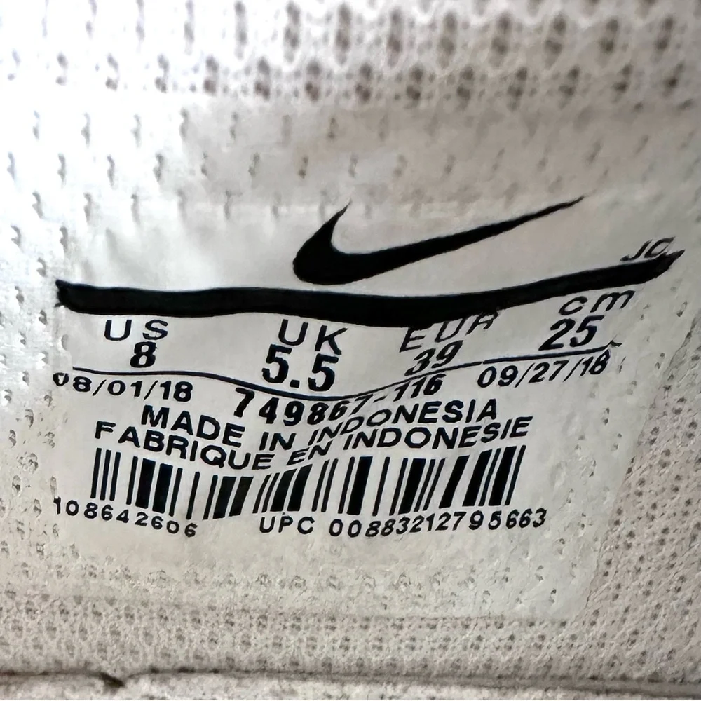 NIKE Court Royale white shoes woman’s size 8 - Picture 7 of 8